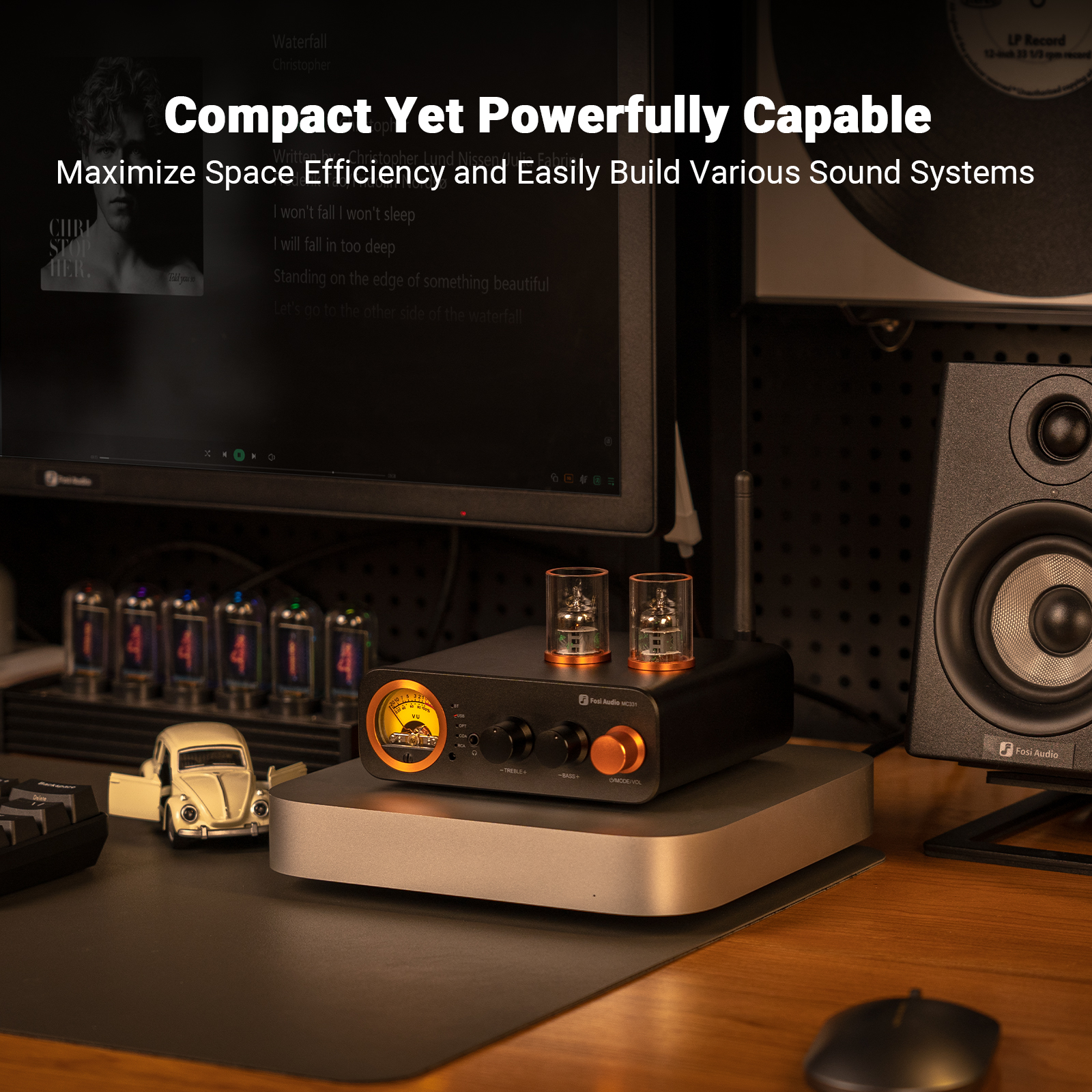 Fosi Audio MC331 Tube Integrated Bluetooth Amp - View 2