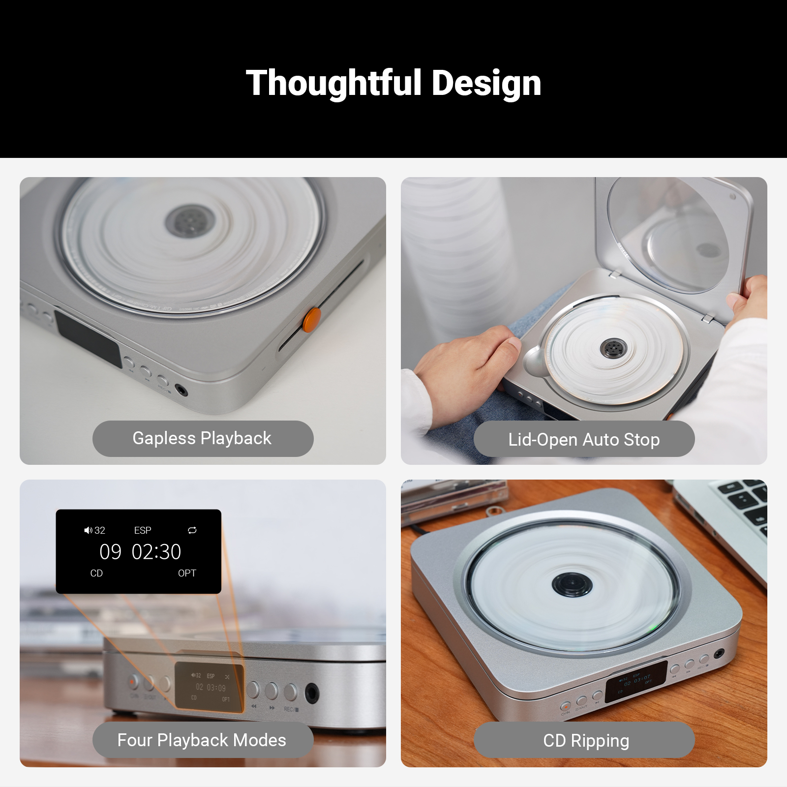 Fosi Audio Merak CD Player - View 4