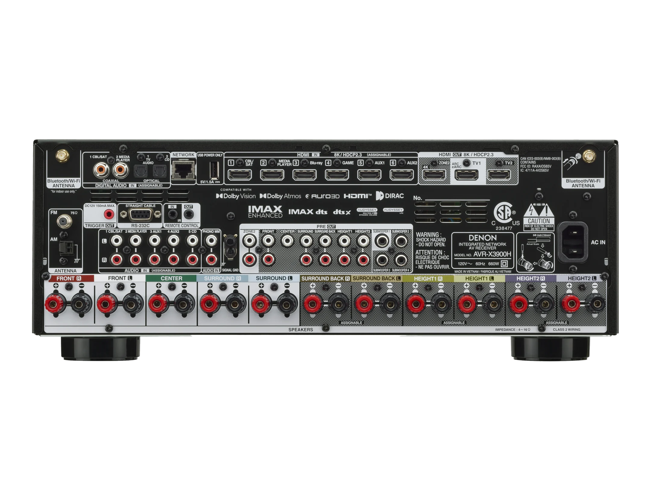 Denon AVR-X3900H - View 3