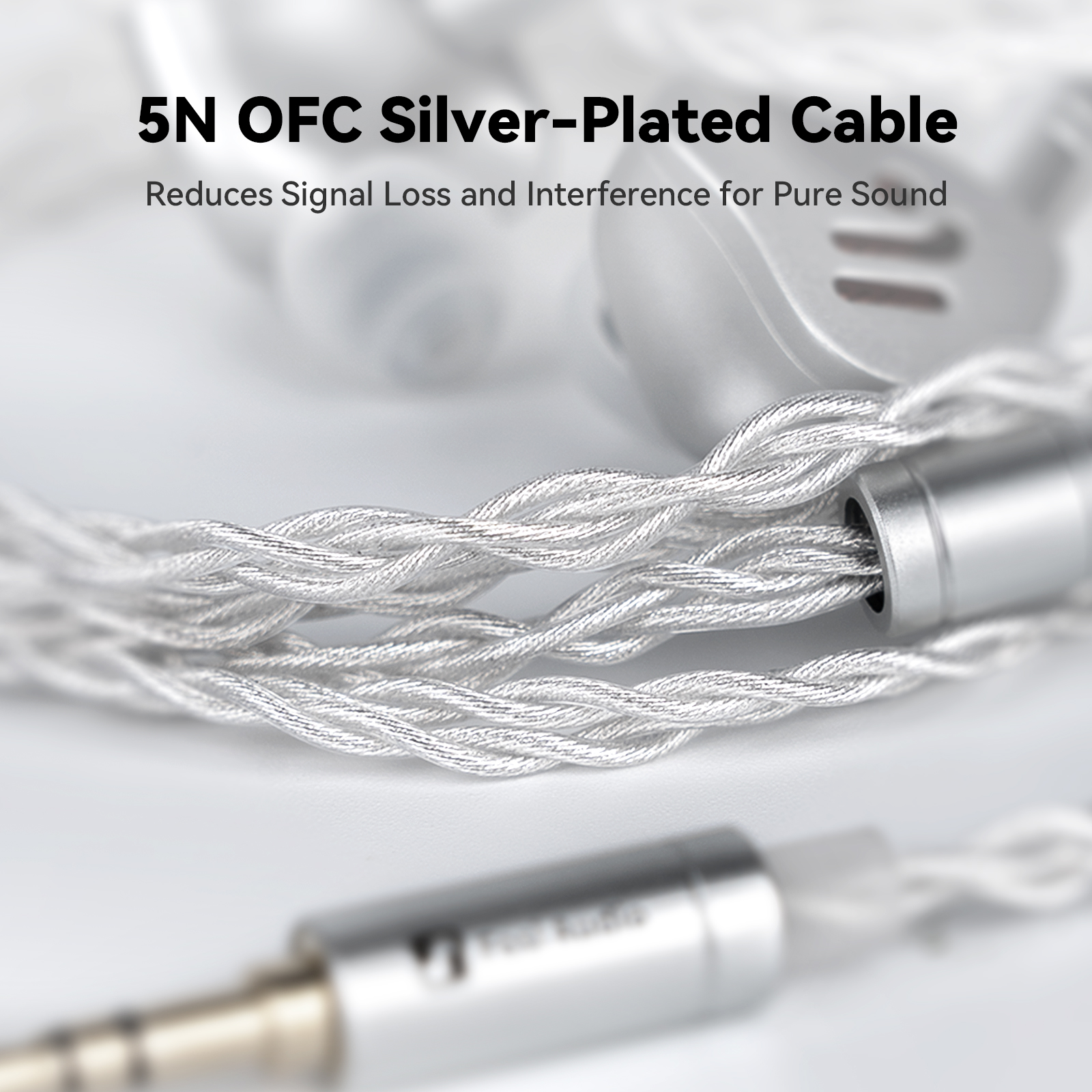 Fosi Audio IM4 Open-Back Wired Earbuds - View 7
