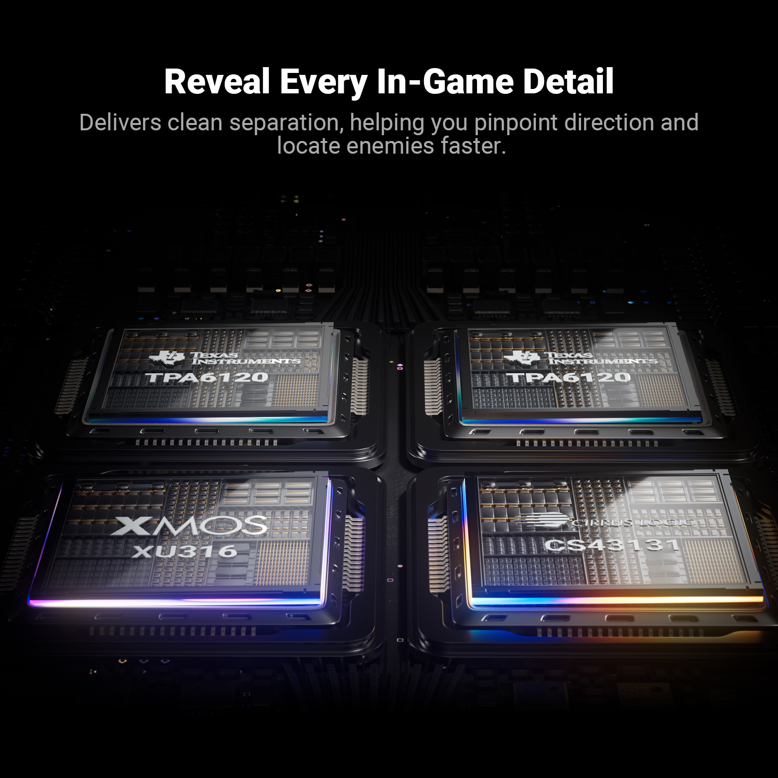 Fosi Audio C3 StepSense Gaming Sound Card - View 5