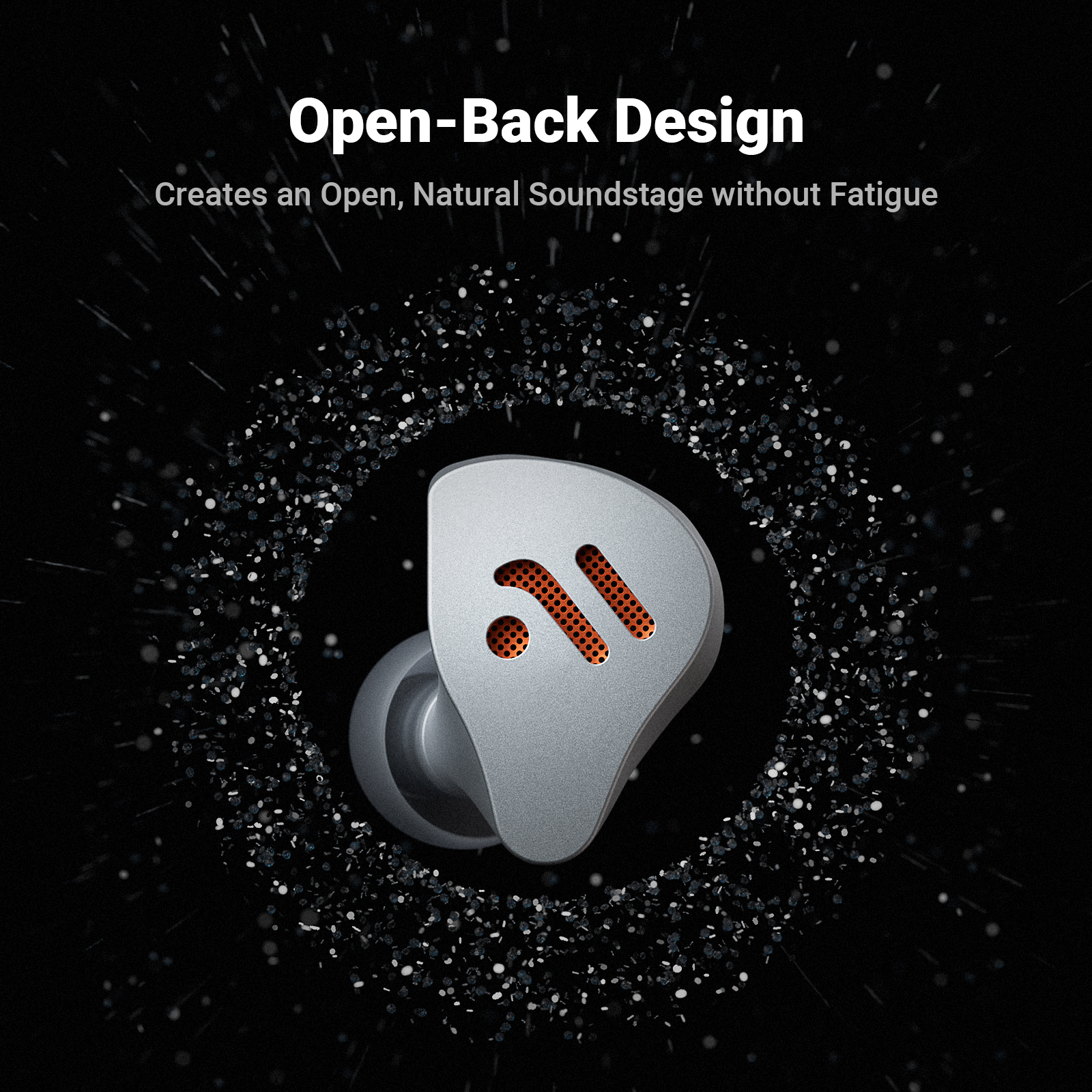 Fosi Audio IM4 Open-Back Wired Earbuds - View 3