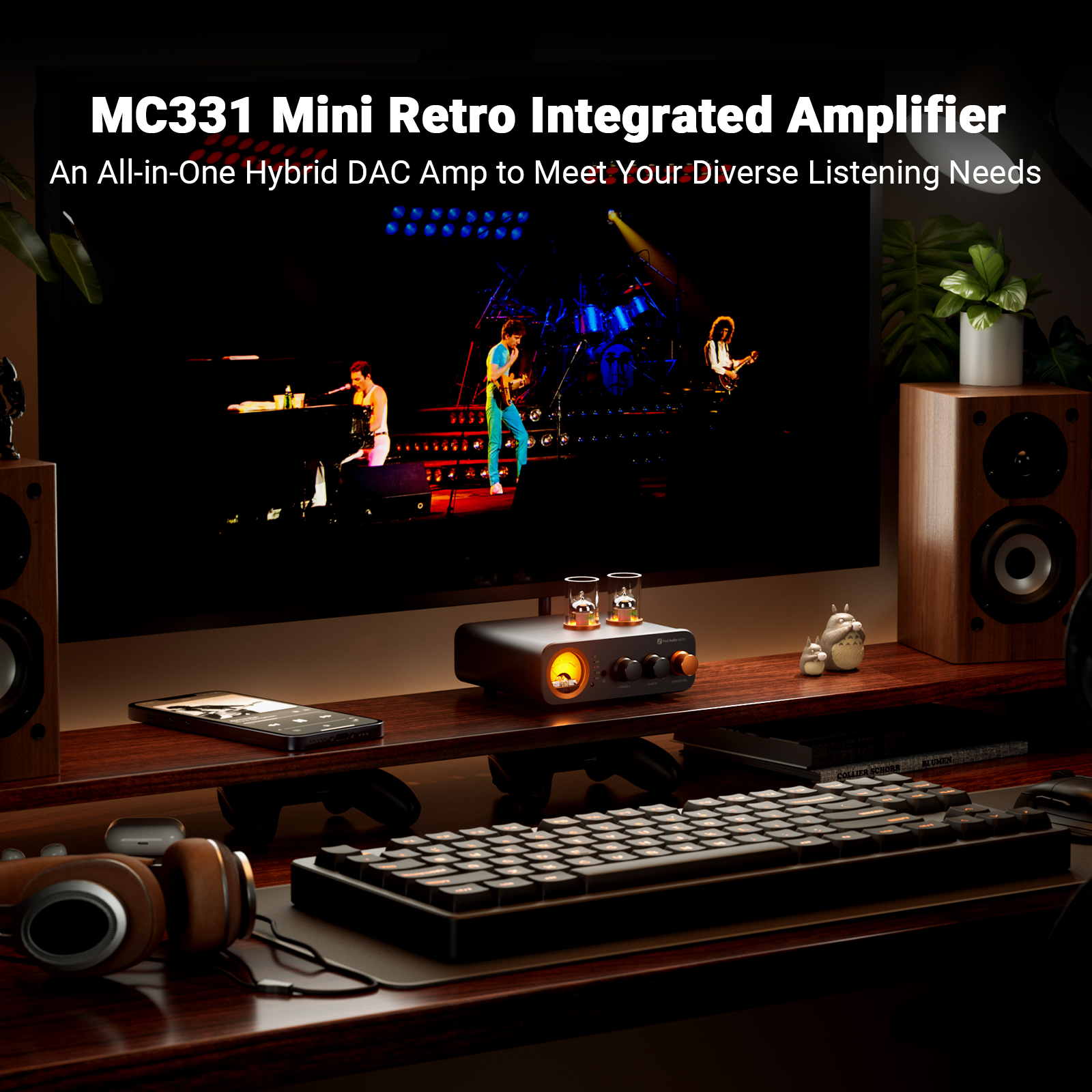 Fosi Audio MC331 Tube Integrated Bluetooth Amp - View 1