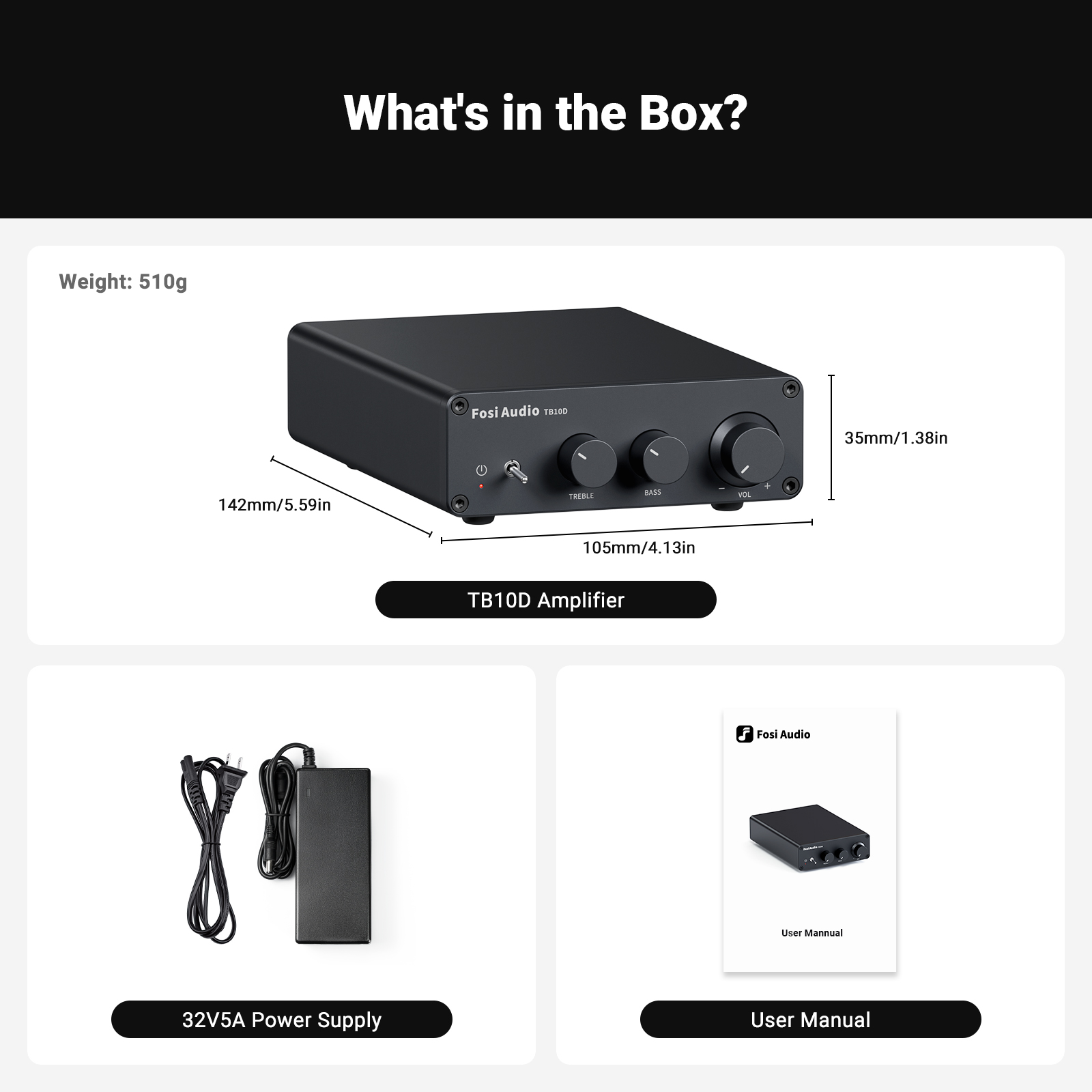 Fosi Audio TB10D Stereo Audio Amplifier - View 9
