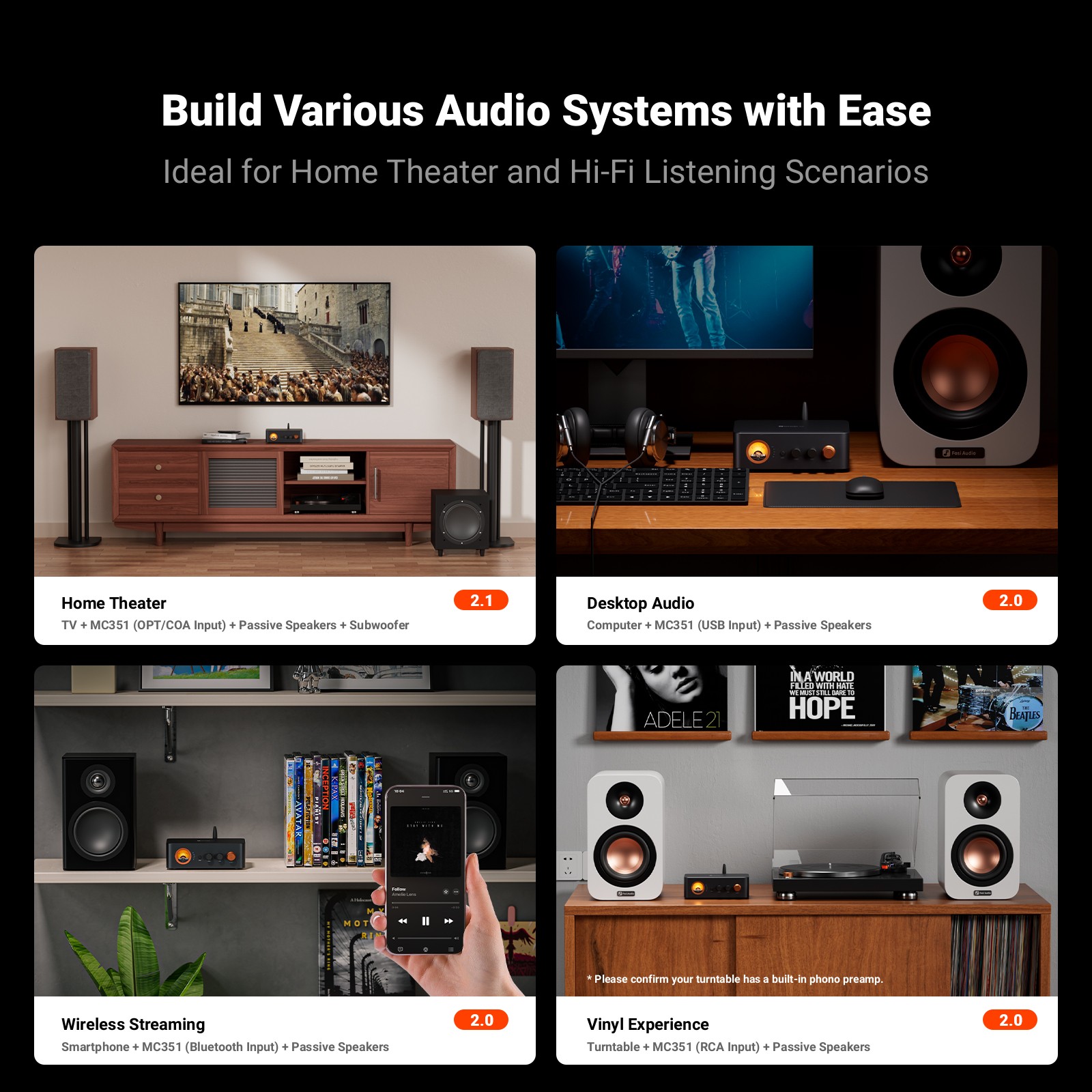 Fosi Audio MC351 (32V) - View 4