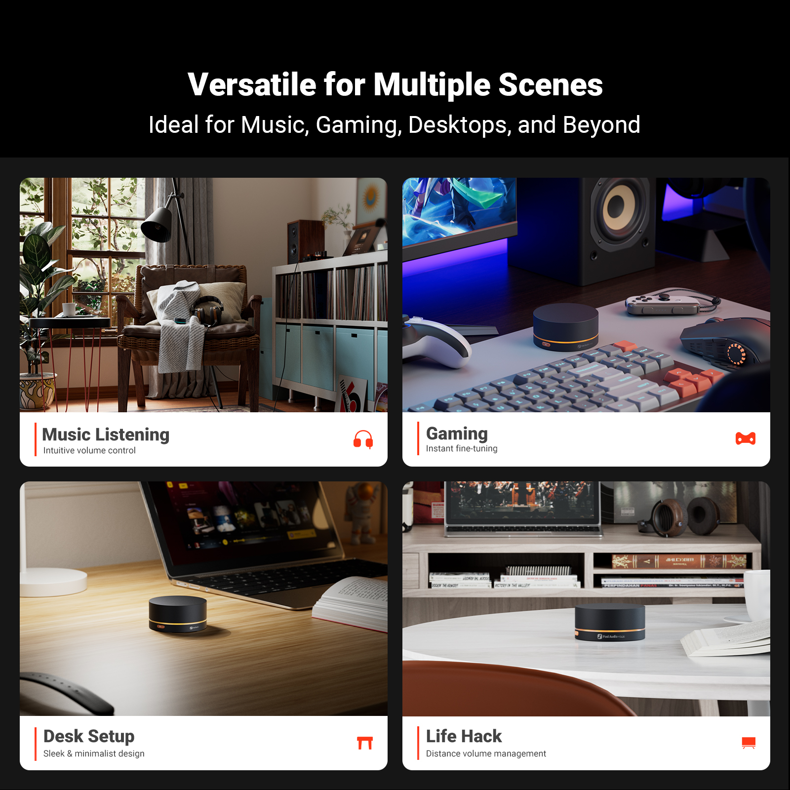 Fosi Audio VOL20 Bluetooth Volume Control Knob - View 6