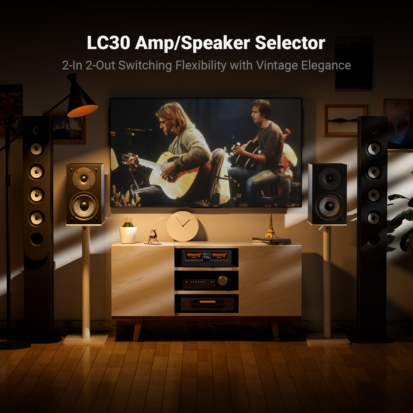 Fosi Audio LC30-Y VU Meter Amplifier - View 2