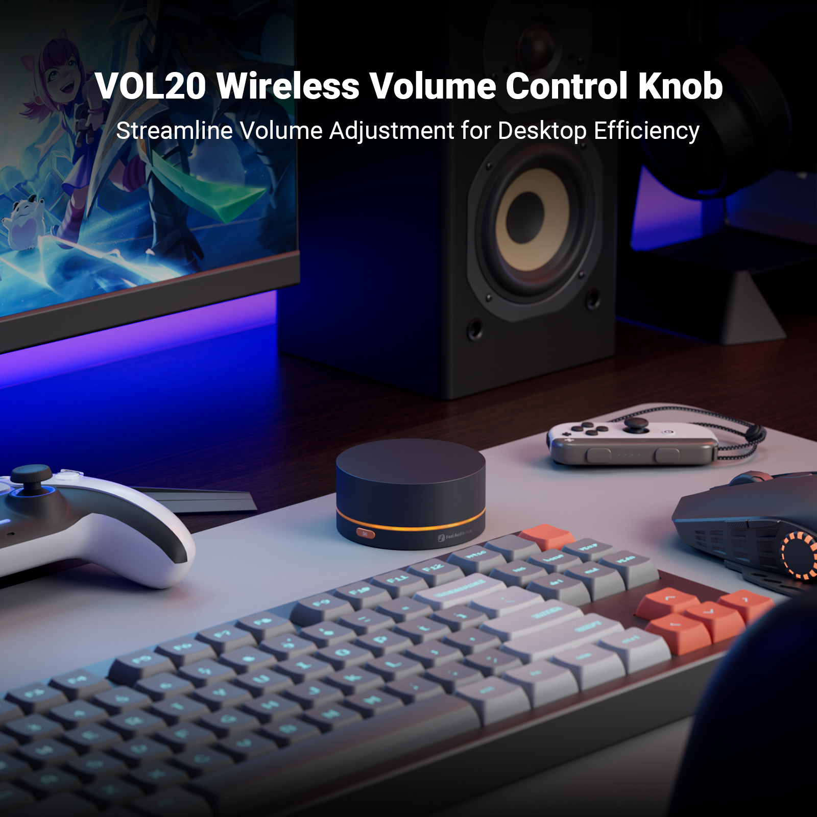 Fosi Audio VOL20 Bluetooth Volume Control Knob - View 1