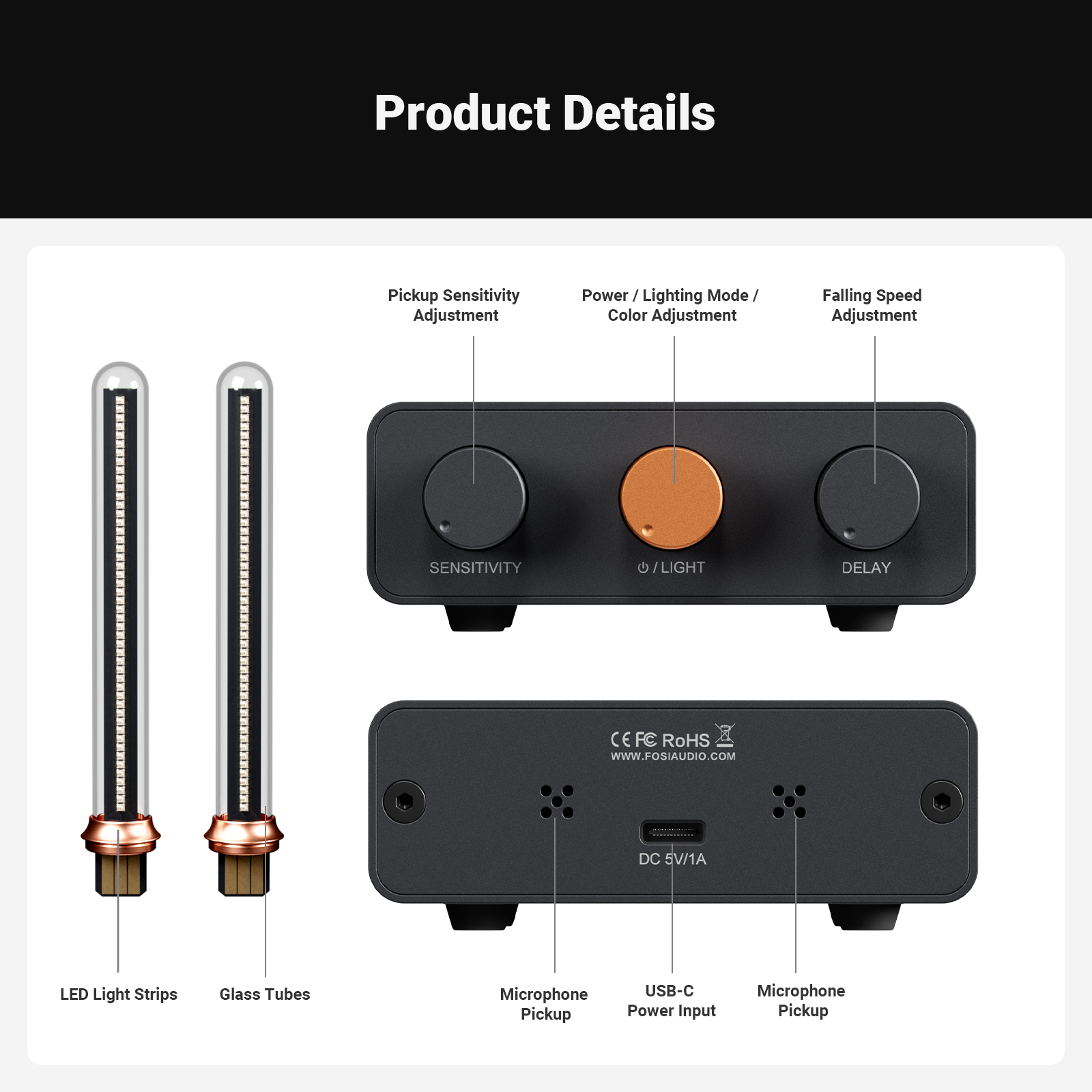 Fosi Audio Music Rhythm Visualizer Light - View 6