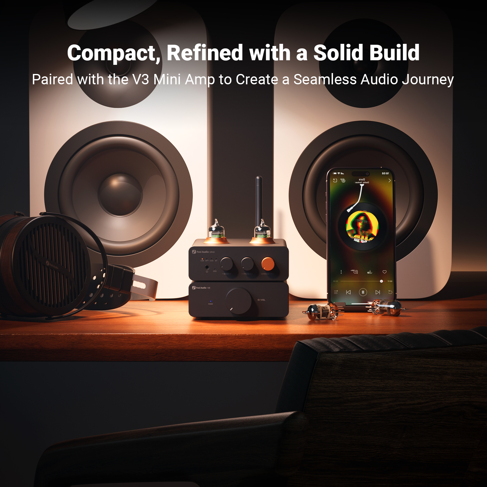 Fosi Audio GR40 Tube Preamplifier - View 3
