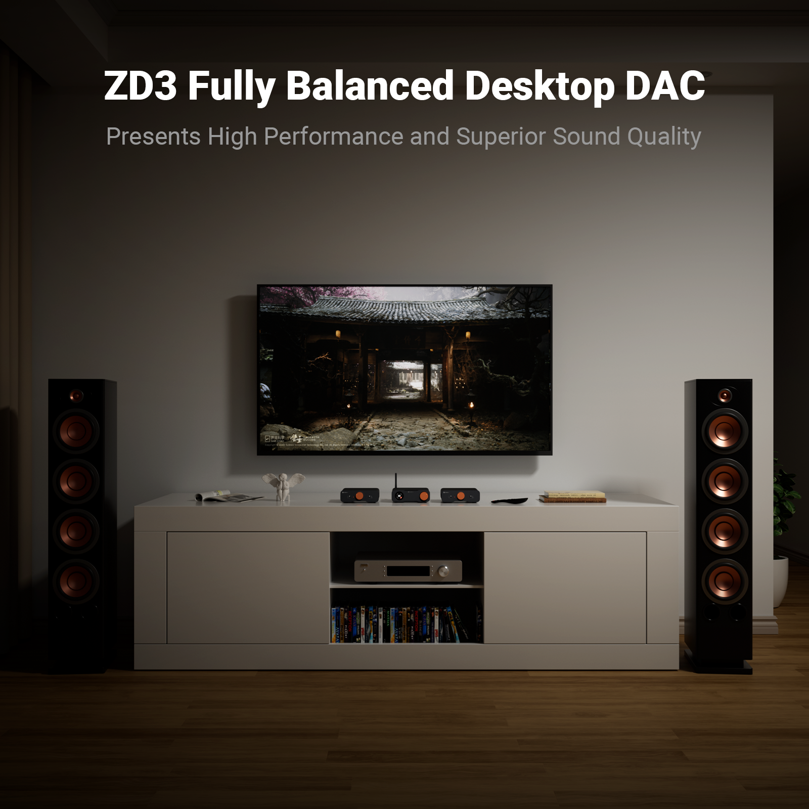 Fosi Audio ZD3 Desktop DAC - View 3