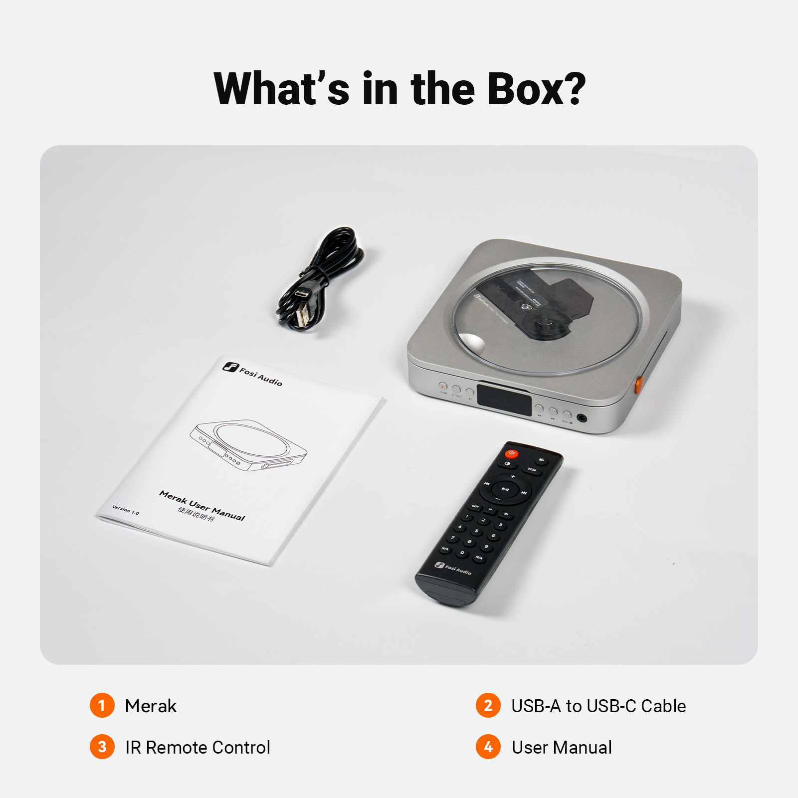 Fosi Audio Merak CD Player - View 7