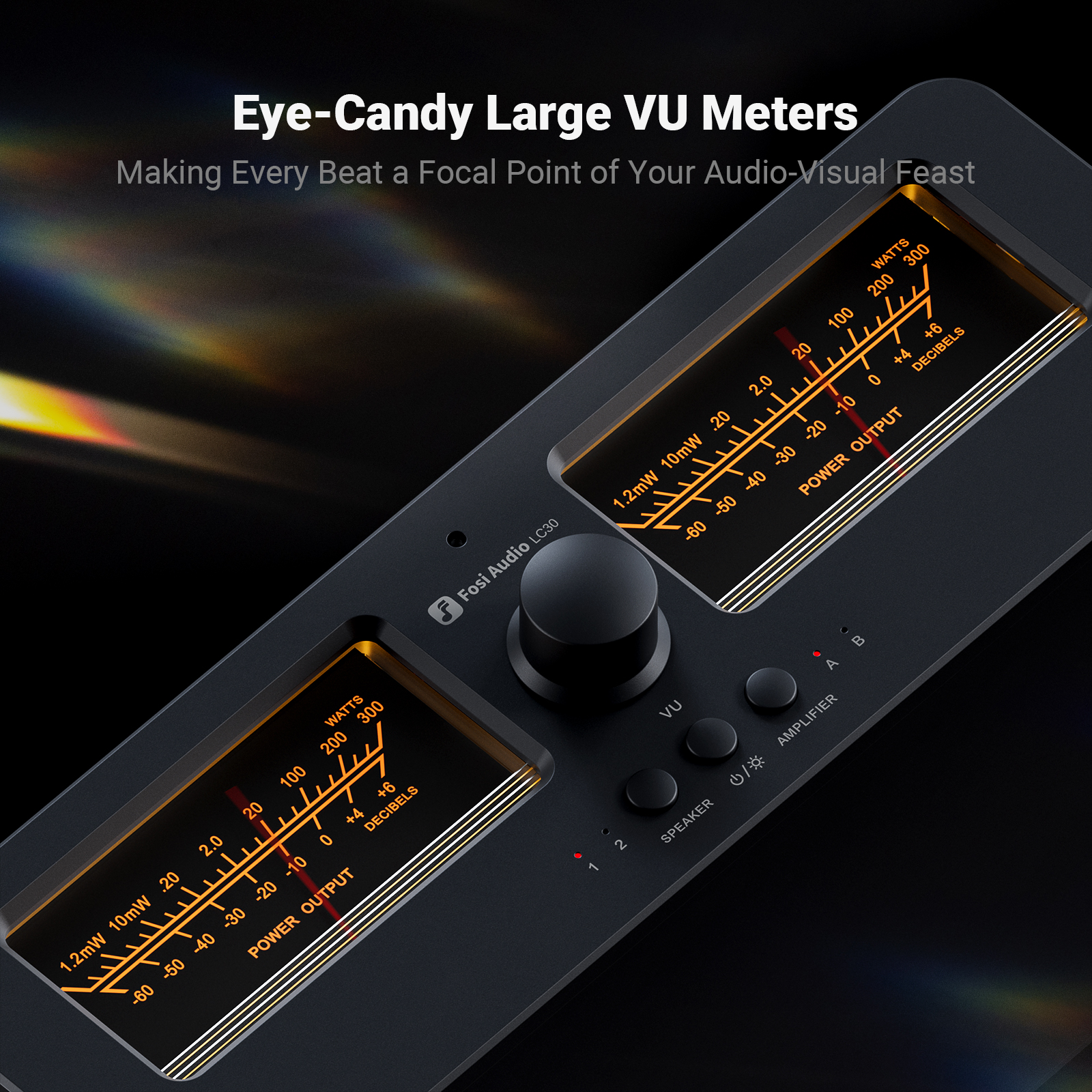 Fosi Audio LC30-Y VU Meter Amplifier - View 3