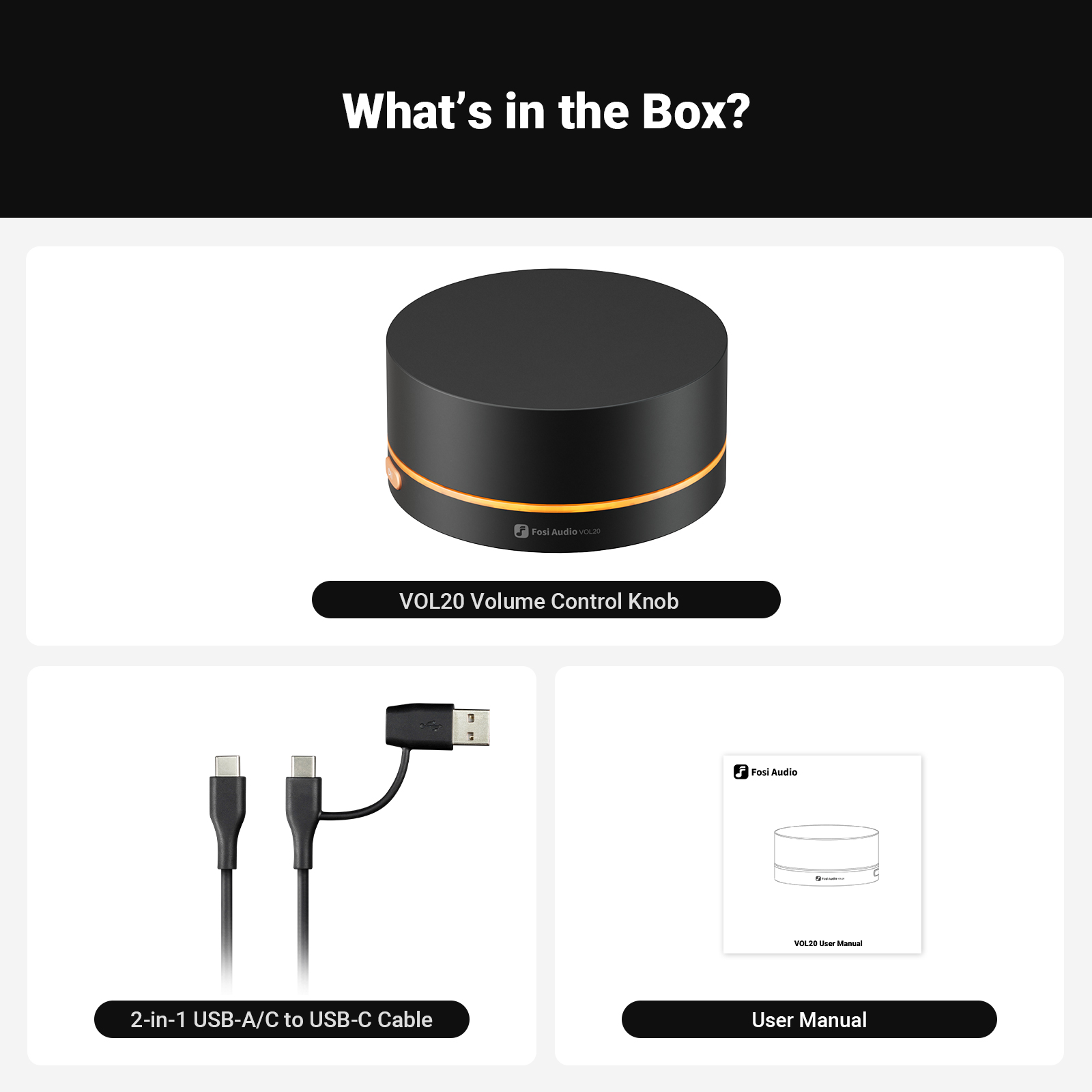 Fosi Audio VOL20 Bluetooth Volume Control Knob - View 8
