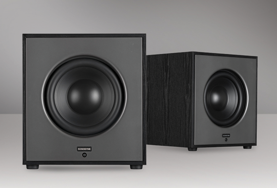 Front firing powered subwoofer