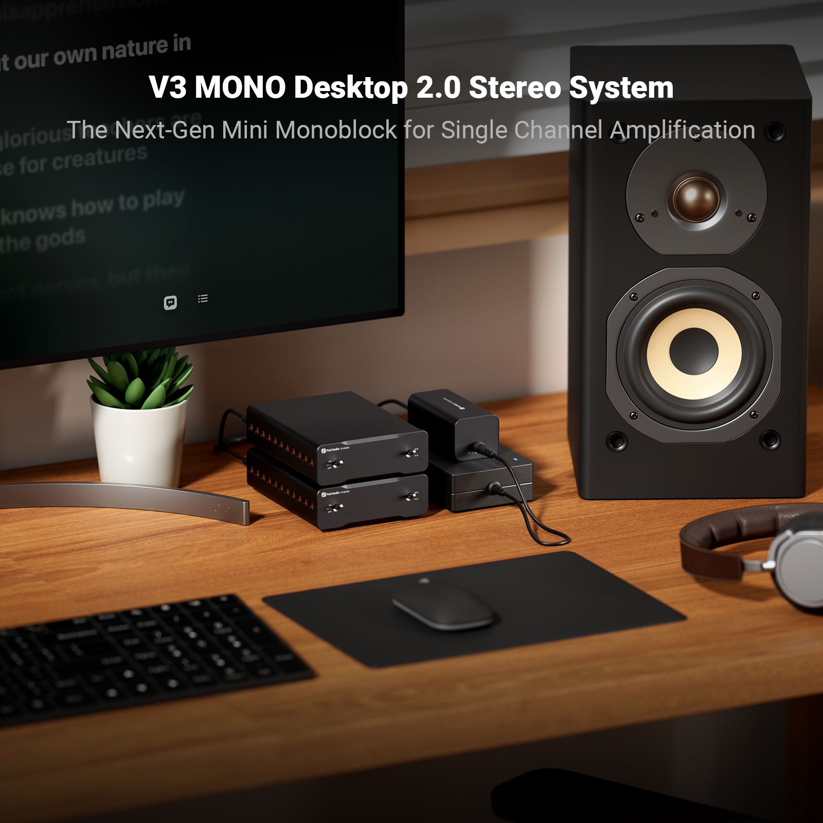 Fosi Audio V3 Mono Class-D Amplifier - View 1