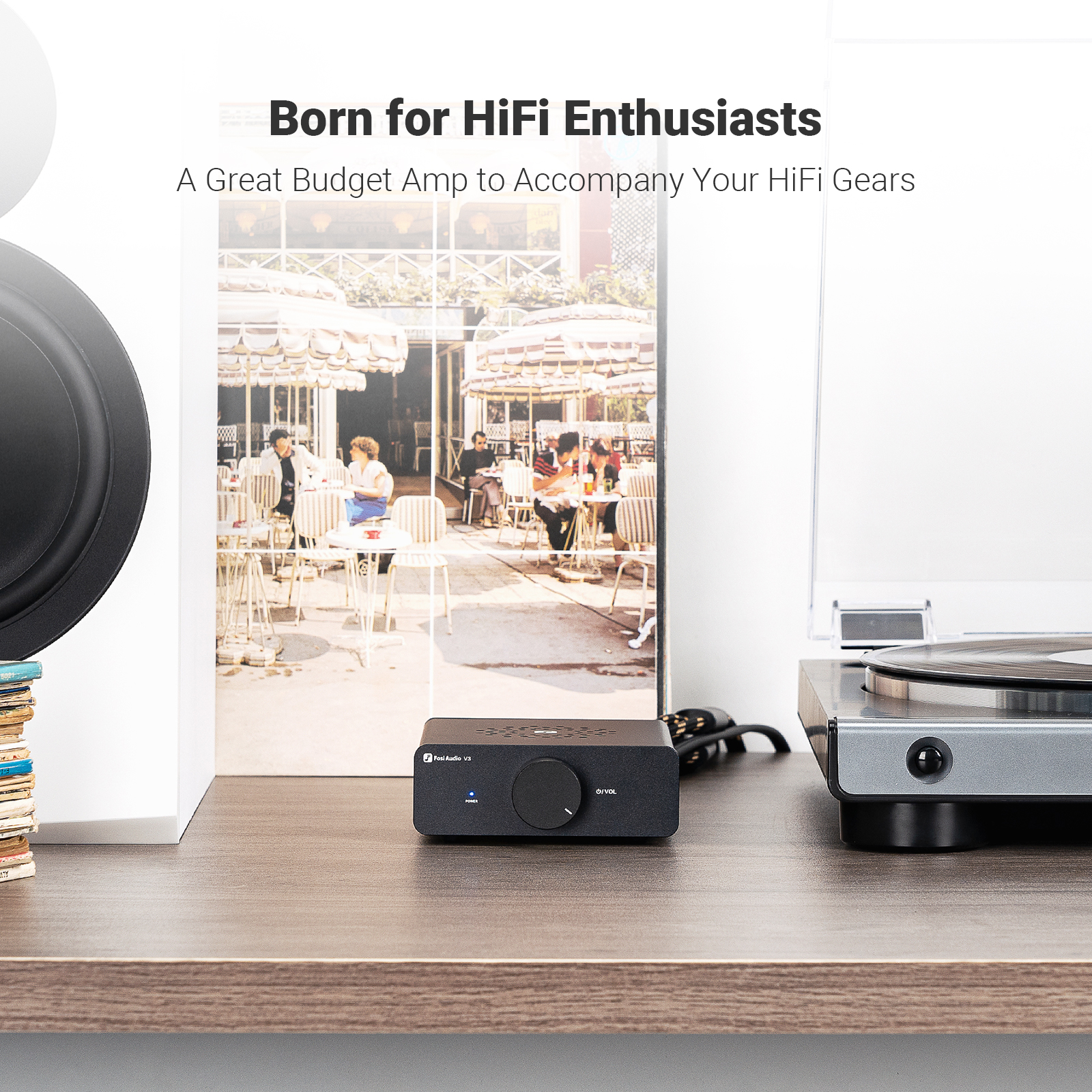 Fosi Audio V3 Mini Stereo Amplifier - View 7