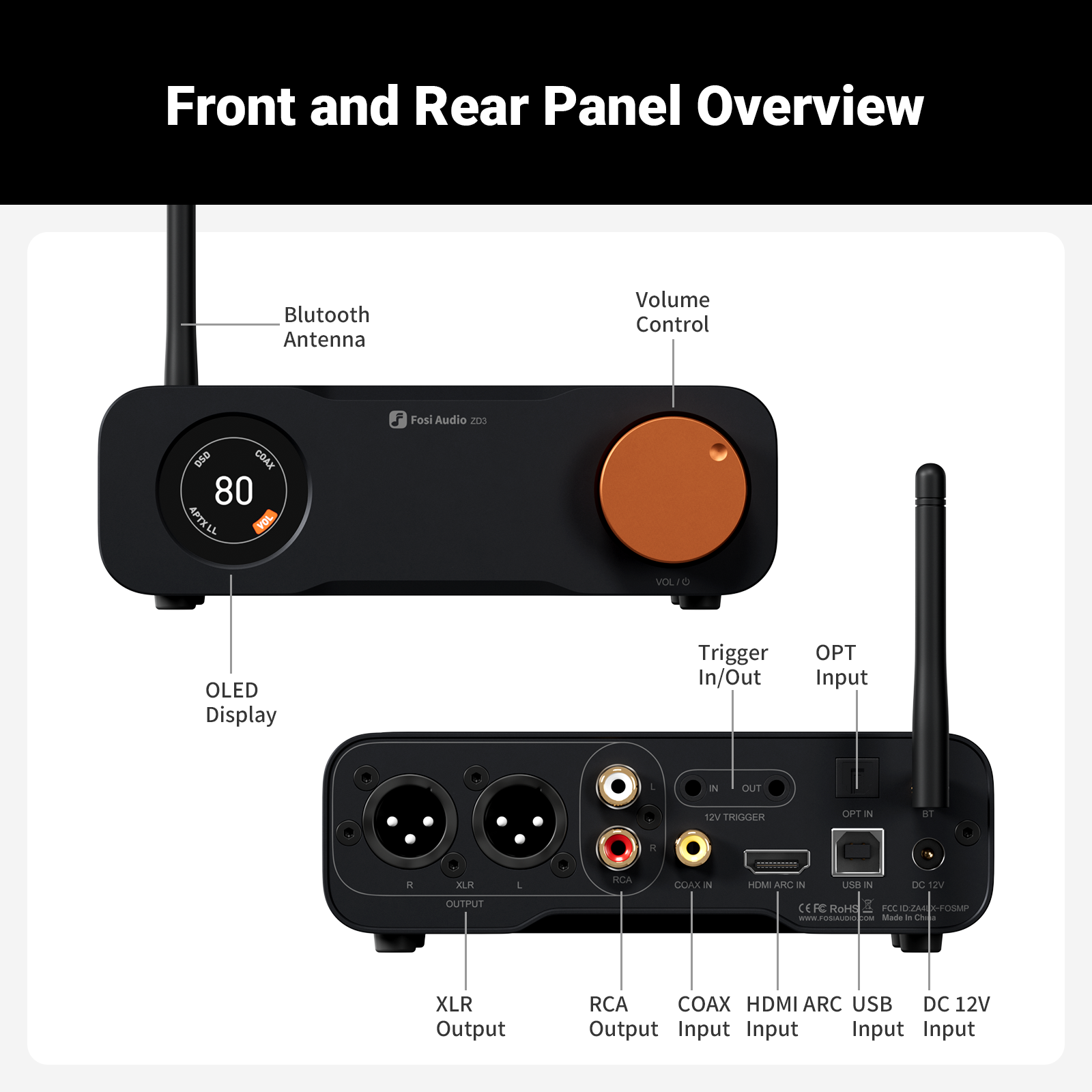 Fosi Audio ZD3 Desktop DAC - View 6