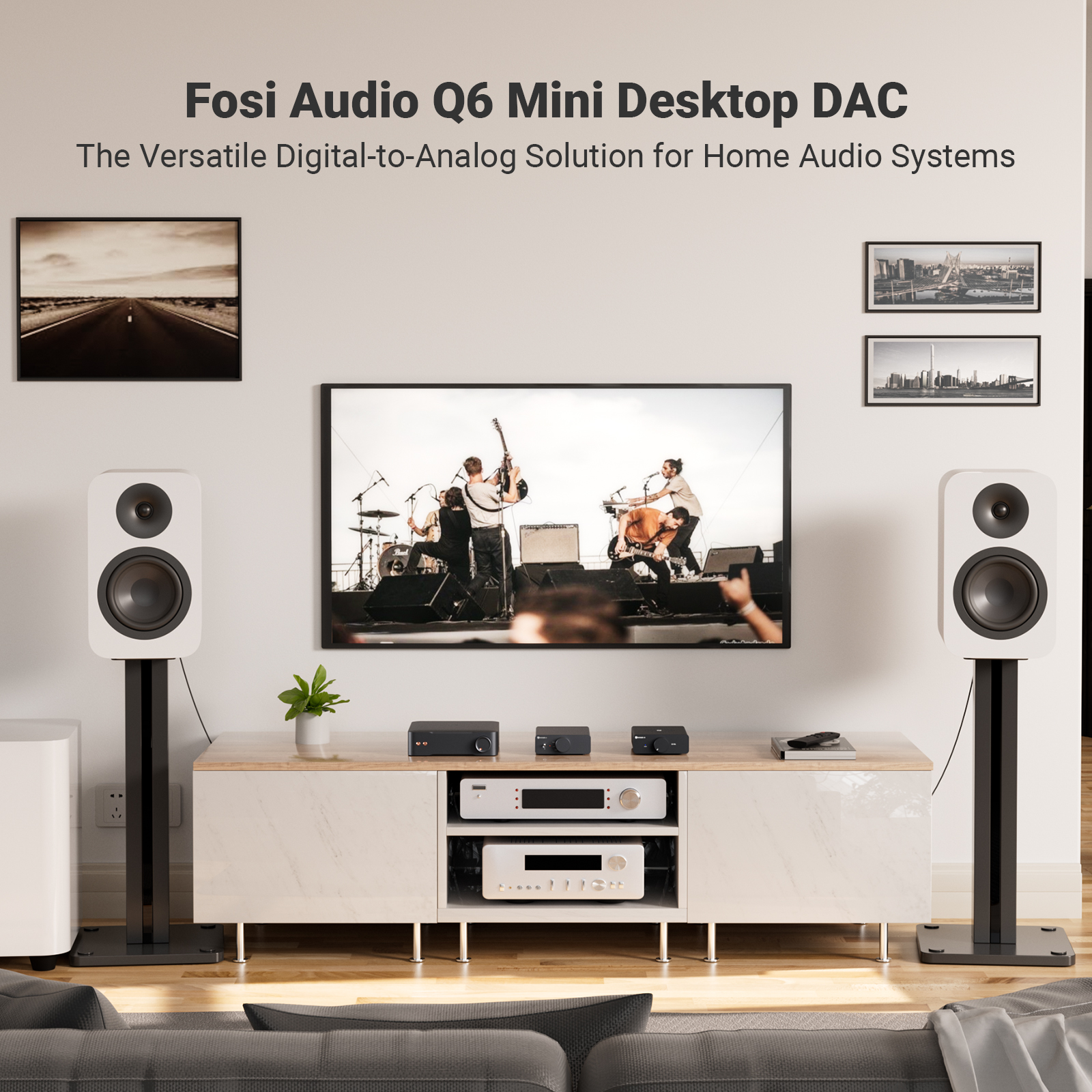 Fosi Audio Q6 Desktop DAC - View 2