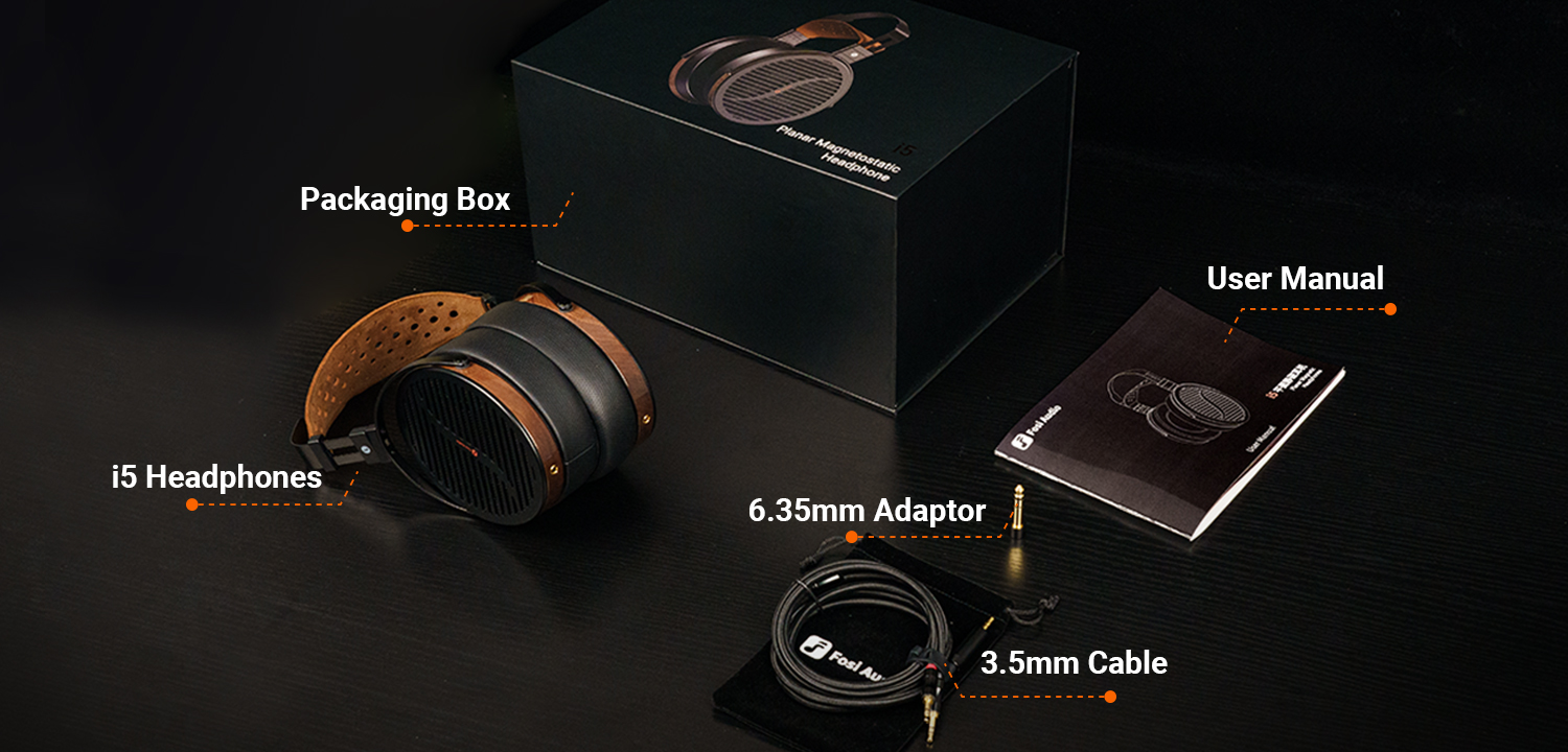 Fosi Audio i5 Open-Back Planar Magnetic Headphones - View 10