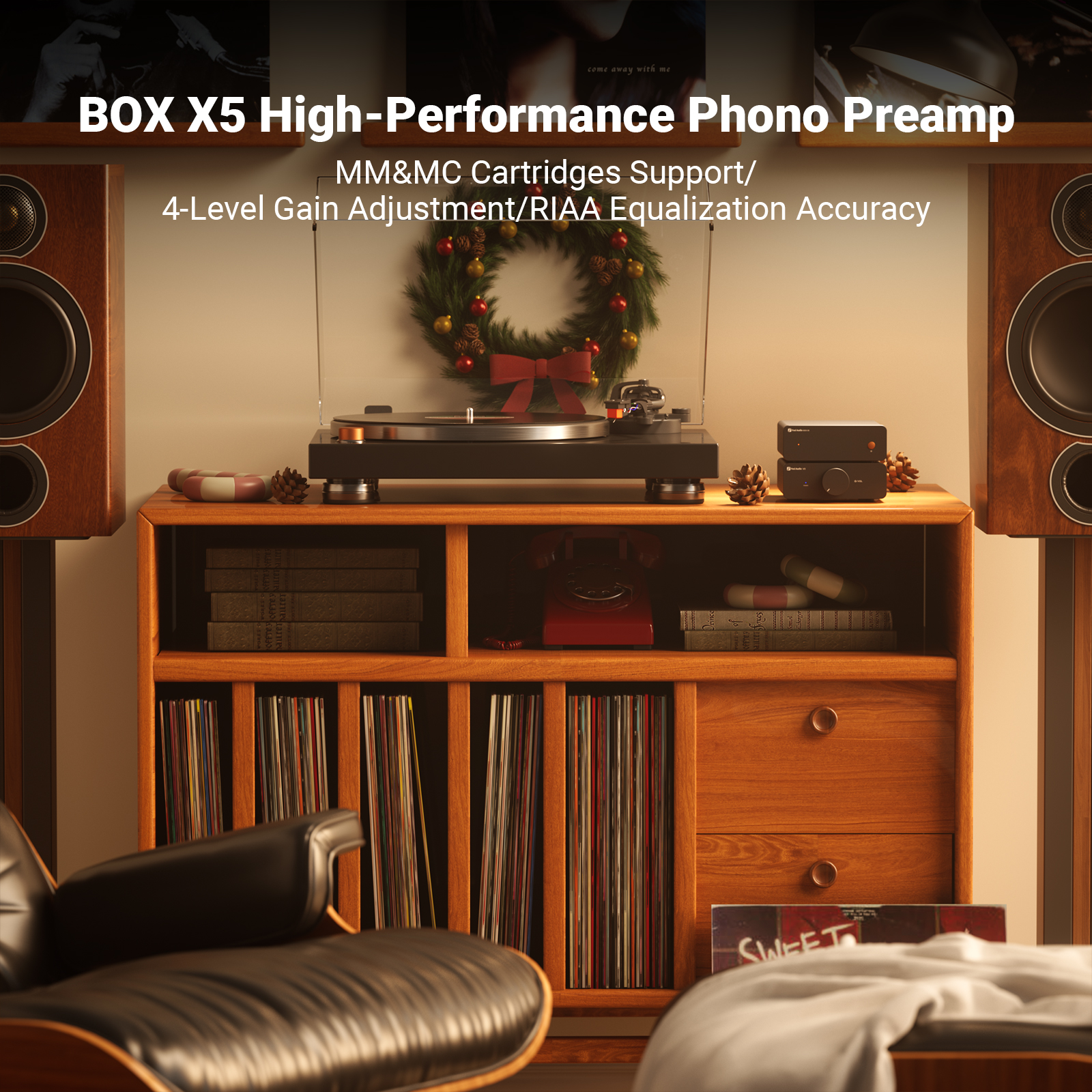 Fosi Audio Box X5 Phono Preamplifier - View 1