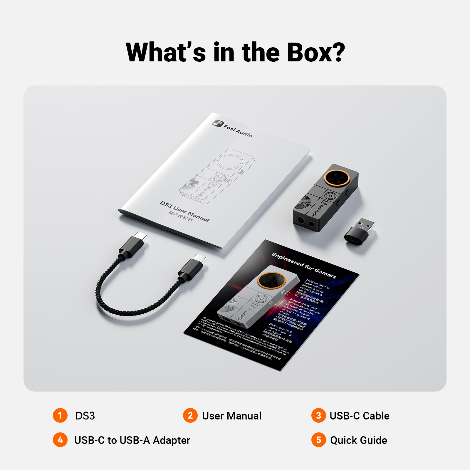 Fosi Audio DS3 Portable DAC Headphone Amp - View 5