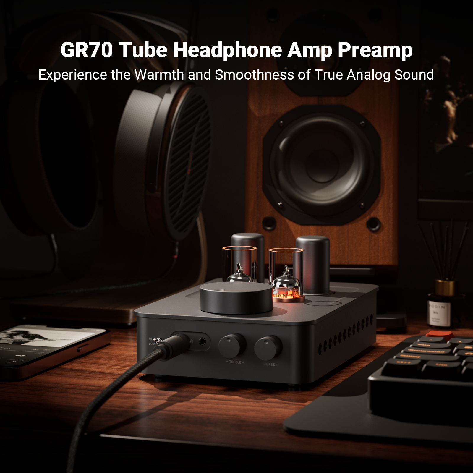 Fosi Audio GR70 Tube Headphone Amp - View 1