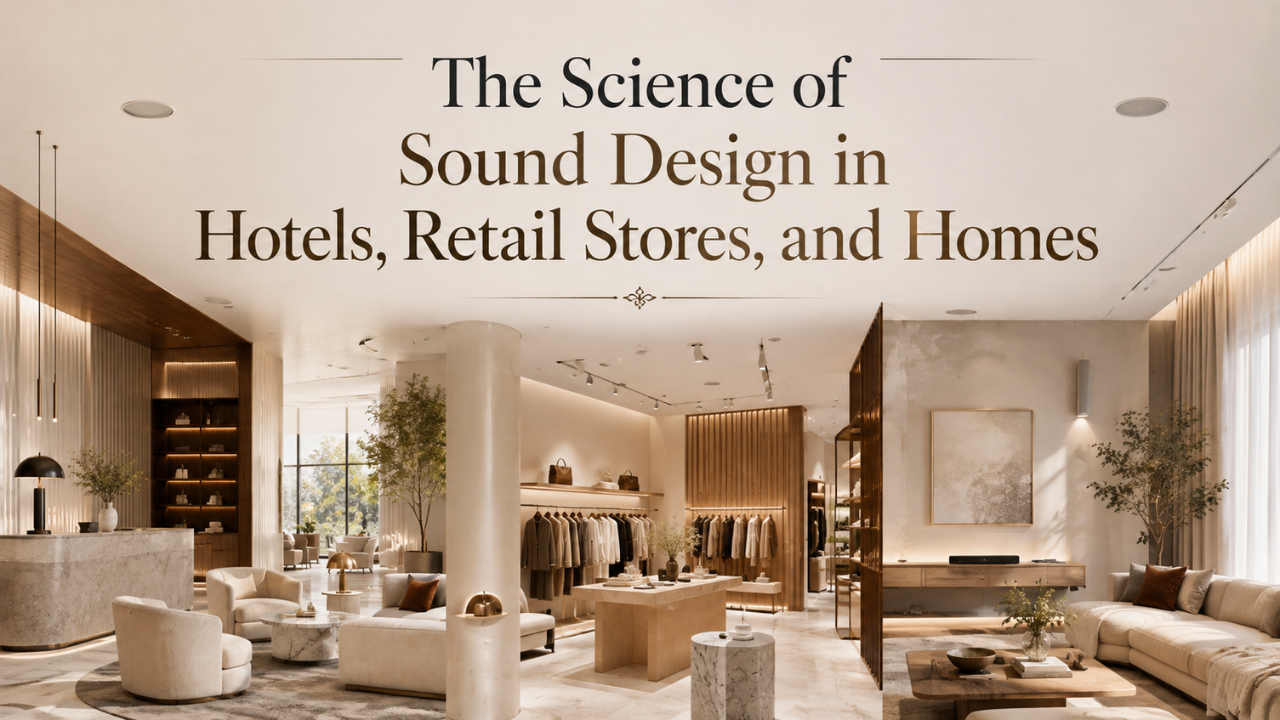 The Science of Sound Design in Hotels, Retail Stores, and Homes