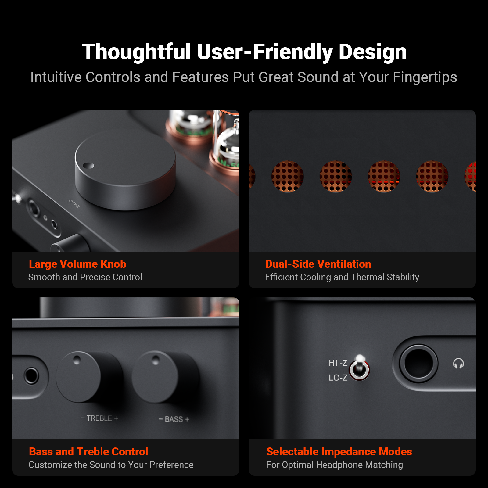Fosi Audio GR70 Tube Headphone Amp - View 3
