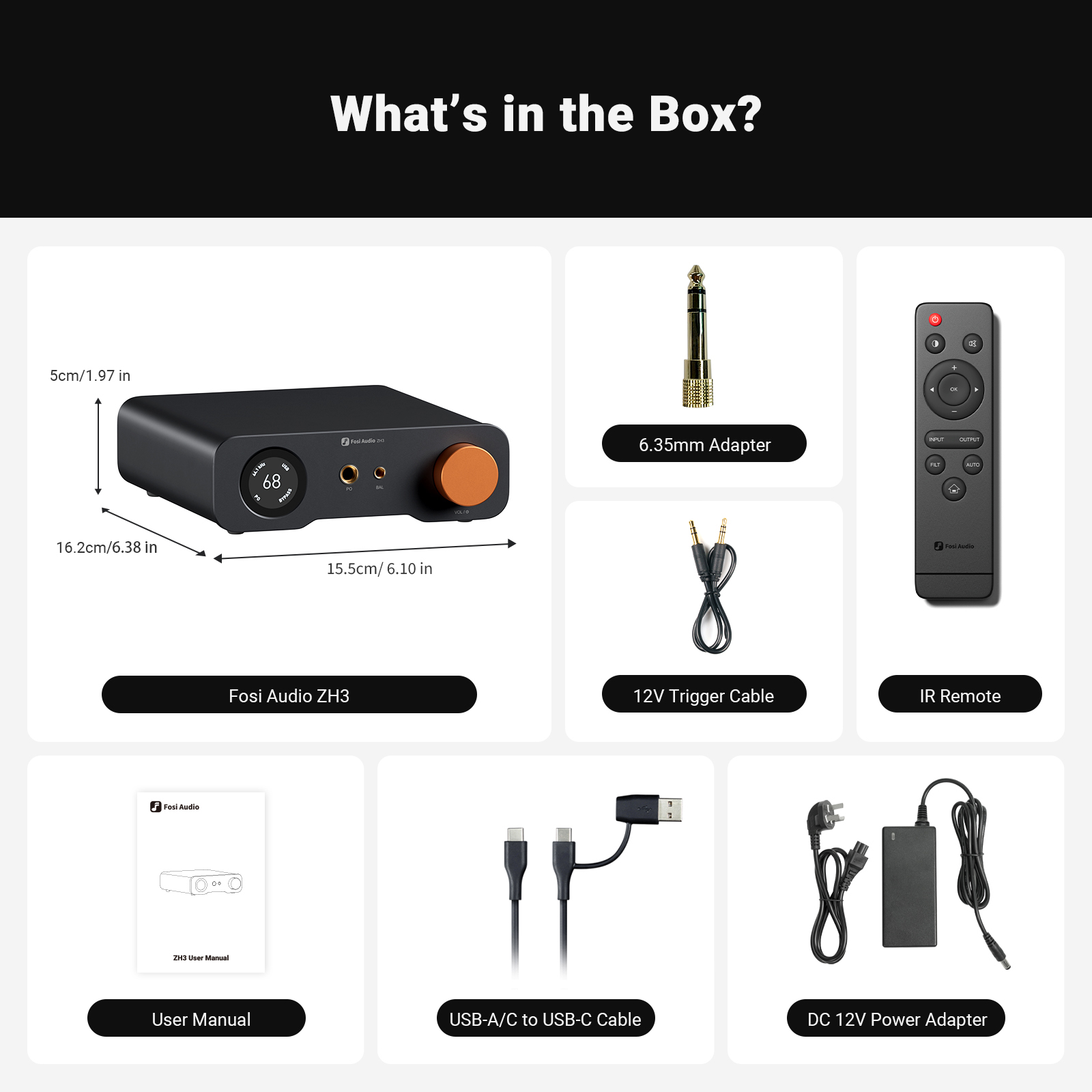 Fosi Audio ZH3 DAC Headphone Amplifier - View 6