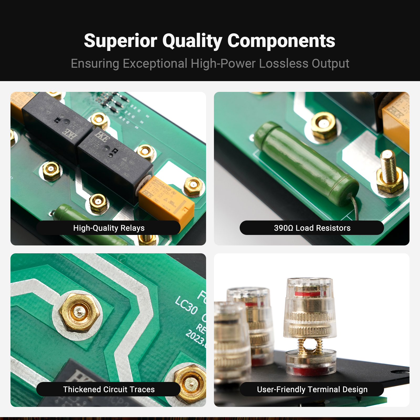 Fosi Audio LC30-Y VU Meter Amplifier - View 5
