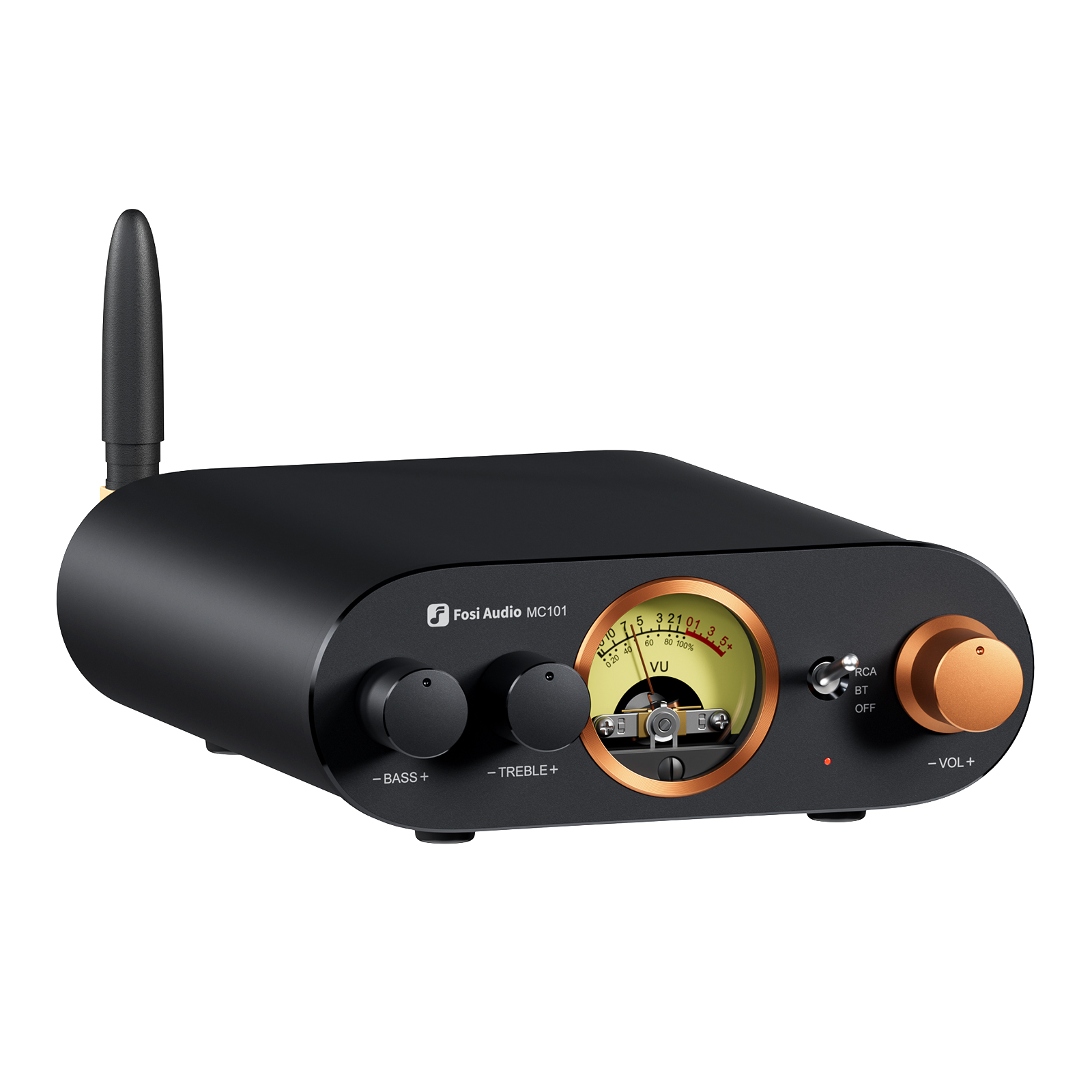 Fosi Audio MC101 Bluetooth Stereo Amplifier with VU Meter