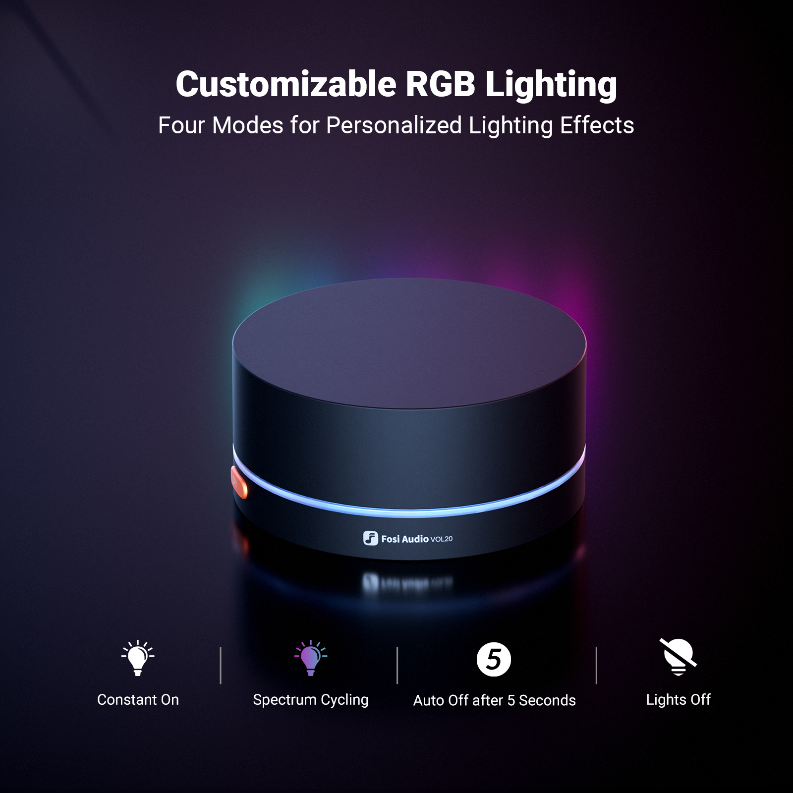 Fosi Audio VOL20 Bluetooth Volume Control Knob - View 2