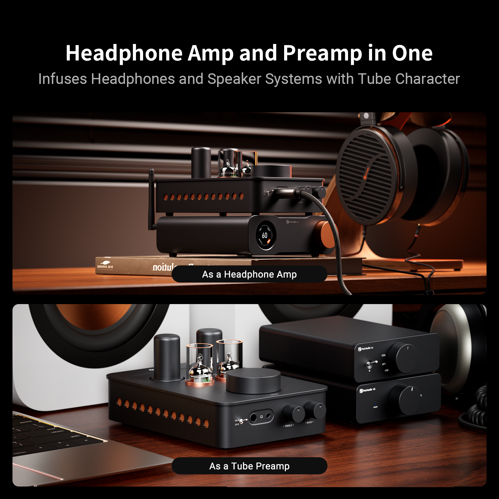 Fosi Audio GR70 Tube Headphone Amp - View 4