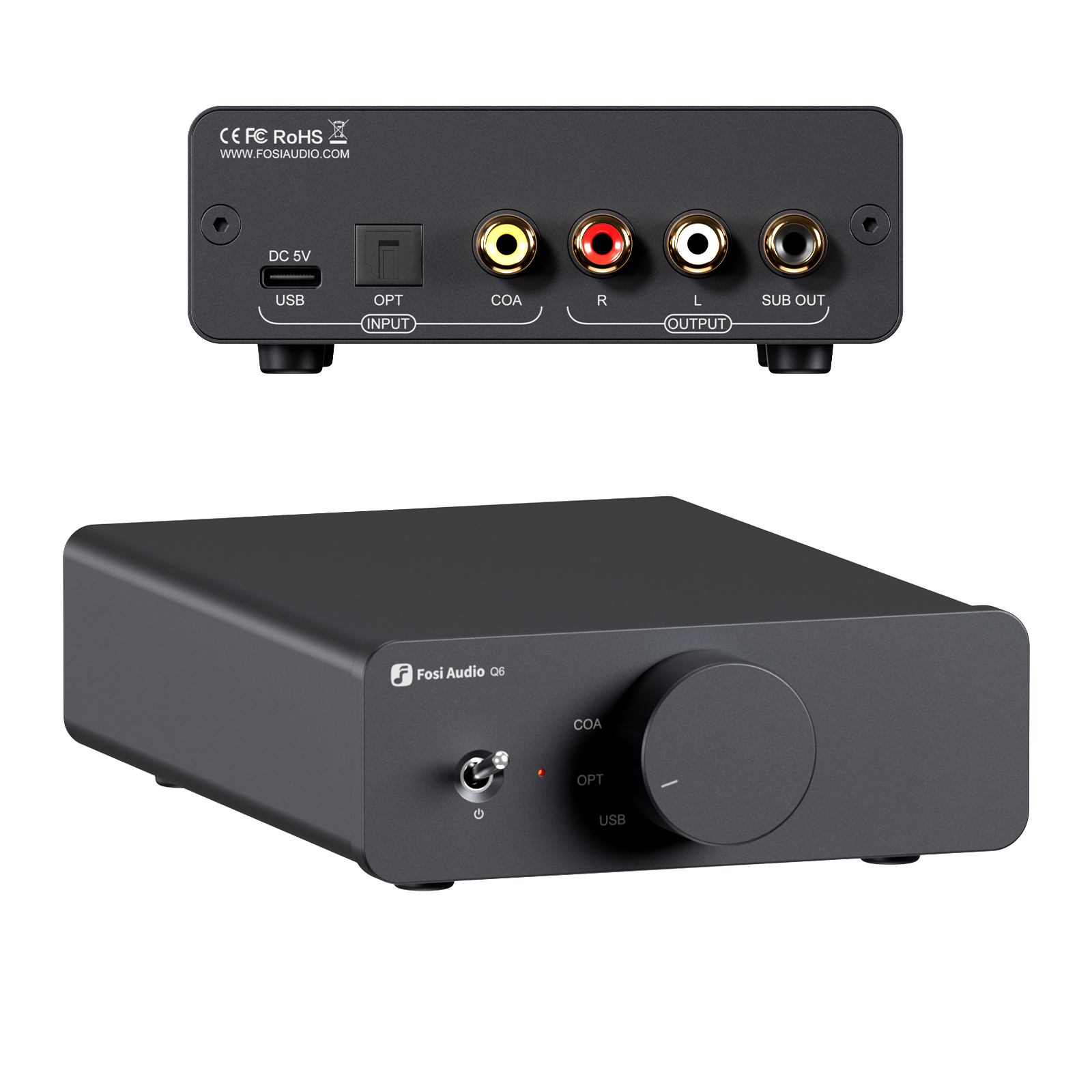 Fosi Audio Q6 Desktop DAC - View 1